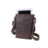 Rothco Brown Leather Military Tech Bag