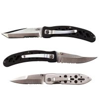Rothco Samurai III Skeletal Handle Double-Edge Lockback Folding Knife