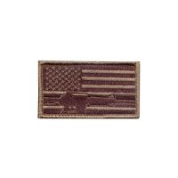 Rothco Subdued Flag &amp; Rifle Morale Patch