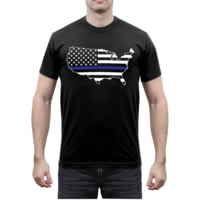 Rothco Thin Blue Line America Map T-Shirt - Men's