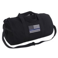 Rothco Thin Blue Line Canvas Shoulder Duffle Bag
