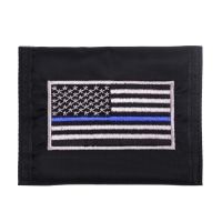 Rothco Thin Blue Line Flag Nylon Commando Wallet
