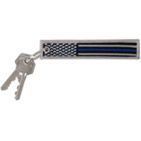 Rothco Thin Blue Line Flag Patch Keychain