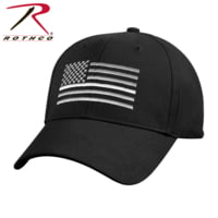 Rothco Thin White Line Flag Low Pro Cap