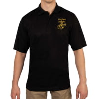 Rothco USMC Eagle, Globe &amp; Anchor Moisture Wicking Polo Shirt - Men's