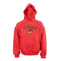 Rothco USMC Globe &amp; Anchor Pullover Hooded Sweatshirt