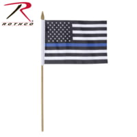 Rothco Thin Blue Line Stick Flag 1522
