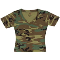 Rothco Womens Short Sleeve Camo V-Neck T-Shirt