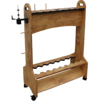 Rush Creek Creations 16-Rods Double Sides Rolling Rack with Line Spooler