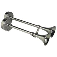 Schmitt &amp; Ongaro Marine Deluxe SS Dual Trumpet Horn