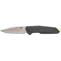 Schrade Knife Black Aluminum W/green Bb 3" Tanto Blade