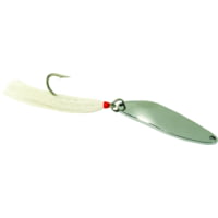 Sea Striker Nickel Plated Casting Spoon with Single Hook Bucktail, 6/0 Hook