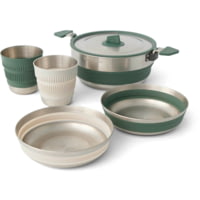 Sea to Summit Detour Stainless Steel One Pot Cook Set Multi, 2P, 5 Piece