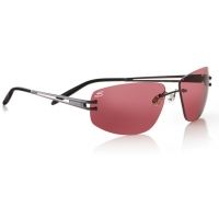 Serengeti Roggia Sunglasses 7079 Shiny Gun/ Black Pearl Frame, PolarMax Rose Lens