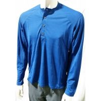 Sierra Designs Long Sleeve Pack Henley-Men's-Large-True Blue - Men's