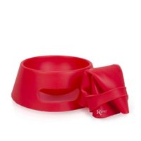 Silipint Aqua-Fur Dog Bowl, Ricochet Red