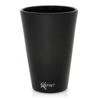 Silipint Pint Glass, 16oz, Bouncy Black