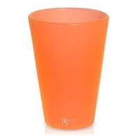 Silipint Pint Glass, 16oz, Tough Tangerine