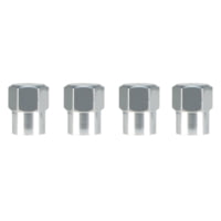 Slime Hex-Head Chrome Valve Caps