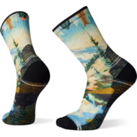 Smartwool Hike Light Cushion Mountain Print Crew Socks - Men's