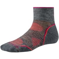 Smartwool PhD Outdoor Light Mini Sock - Women's - Md Gray/Yellow SClearance
