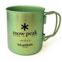 Snow Peak Titanium Single Wall Cup- 450 Clear