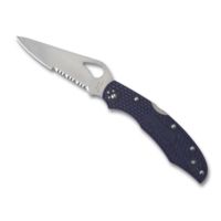 Spyderco Byrd Cara Cara2 Blue Frn Partially Serrated Folding Knife