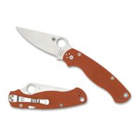 Spyderco Sp Para Military™2 Plainedge™ Burnt Orange G10 Rex 45
