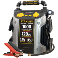 Stanley 1000 Peak Amp Jump Starter with Air Compress