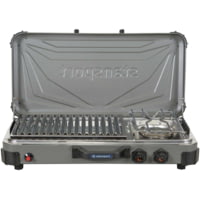 Stansport Boulder Series Propane Stove &amp; Grill Combo w/ Piezo Igniter