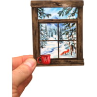 Sticker Art Wilderness Through A Window Sticker