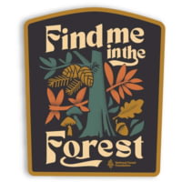 The Landmark Project Find Me in the Forest Sticker