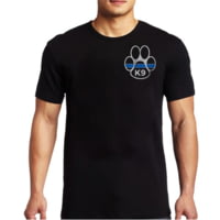 Thin Blue Line Paw T-shirt - Mens