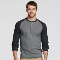 Timberland Dyer River Slim Fit Waffle Long Sleeve Henley Shirt - Men's