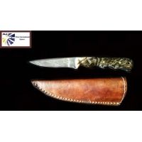 Titan Damascus Fixed Blade Knife TD-101