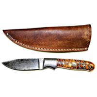 Titan Damascus Fixed Blade Knife TD-102