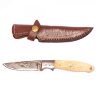Titan Damascus Steel Fixed Knife TD-003