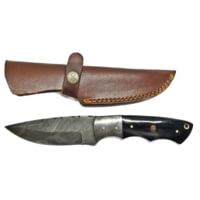 Titan Hand Forged Damascus Camping Drop Point Hunter Knife, 9.1 in