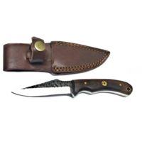 Titan Custom Forged Carbon 4in Fixed Blade Knife w/ Rosewood Grip