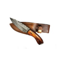 Titan International Knives Damascus Drop Point Fixed Blade Hunting Knife