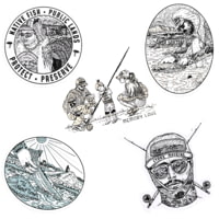 Trxstle River Bum Sticker 5-Pack