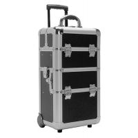 TZ Case AB318T Miniature Professional Rolling Beauty Case - Black Hole