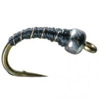 Umpqua Tungsten Zebra Midge SB Rusty/Brown 18