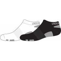 Under Armour U250 Heatgear Trainer No Show Sock 4Pk