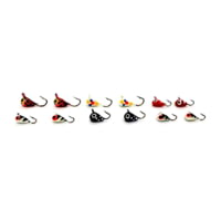 Vexan 12-Pack Glow Tungsten T-VEX Ice Fishing Jig