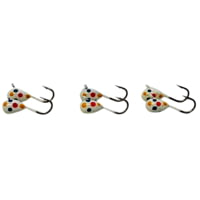 Vexan 6-Pack Wonderbread Glow Tungsten T-VEX Ice Fishing Jig