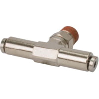 VIAIR 1/8in NPT M 1/4in to 1/4in Swivel T-Fitting