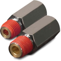 VIAIR 1/4in F TO 1/4in M Black Nickel Plated Check Valve