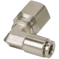VIAIR 1/8in NPT F to 1/4in Airline 90 Degree Swivel Elbow Fitting