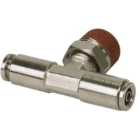 VIAIR 3/8in NPT M 1/8in to 1/8in Swivel T-Fitting